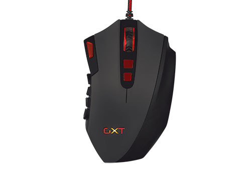 Trust GXT 166 MMO fekete vezetékes gamer egér PC