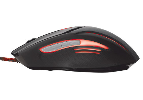 Trust 19509 GXT 152 Illuminated fekete vezetékes gamer egér PC