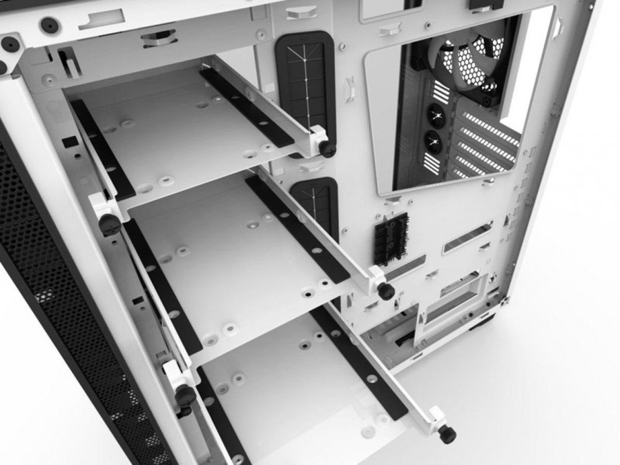 NZXT H440 Mid Tower -Fehér-Fekete (Táp nélküli) ablakos ATX ház PC