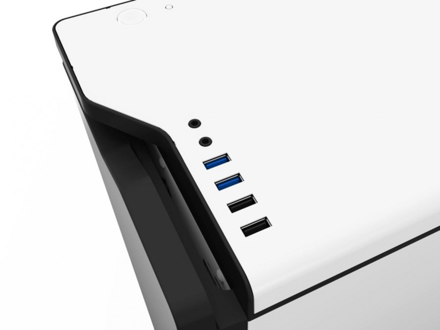 NZXT H440 Mid Tower -Fehér-Fekete (Táp nélküli) ablakos ATX ház PC