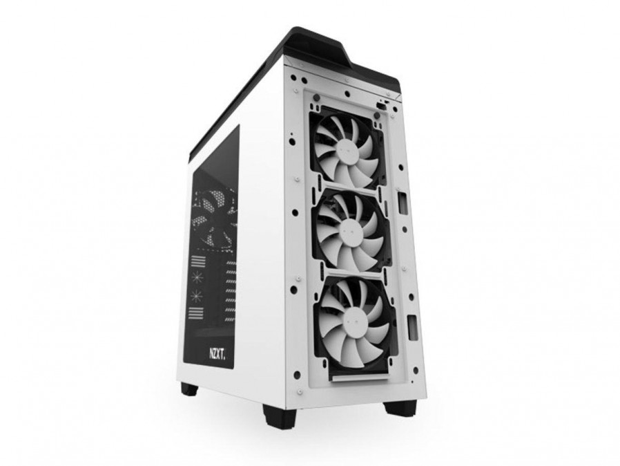 NZXT H440 Mid Tower -Fehér-Fekete (Táp nélküli) ablakos ATX ház PC