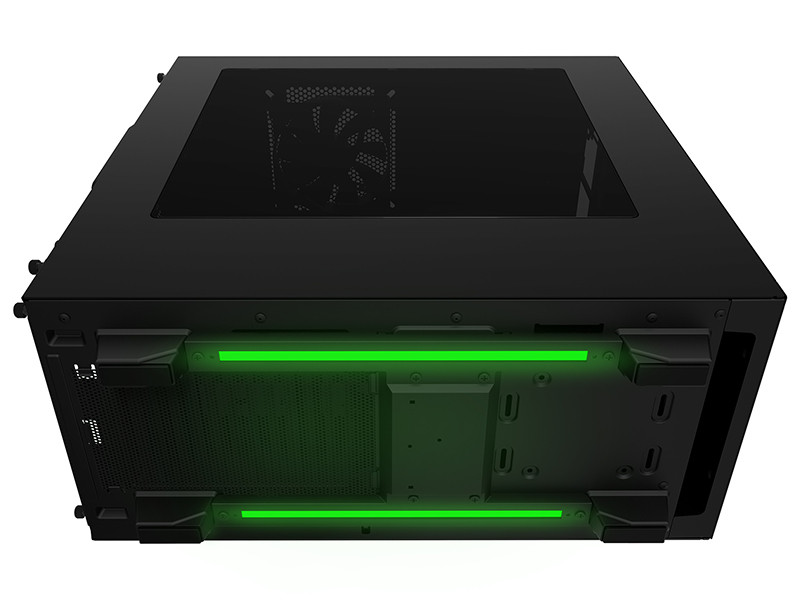 NZXT Source 340 Special Edition (Fekete/Zöld) (Táp nélküli) ATX ház (CA-S340W-TH PC