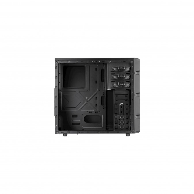 Cooler Master Elite Knight 350 táp nélküli fekete ATX ház PC