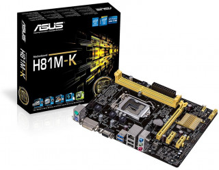 ASUS H81M-K Intel H81 W10rdy LGA1150 mATX alaplap PC
