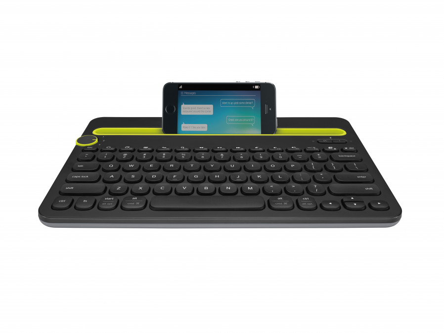 Logitech K480 Multi-device fekete Bluetooth US billentyűzet PC