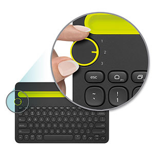 Logitech K480 Multi-device fekete Bluetooth US billentyűzet PC