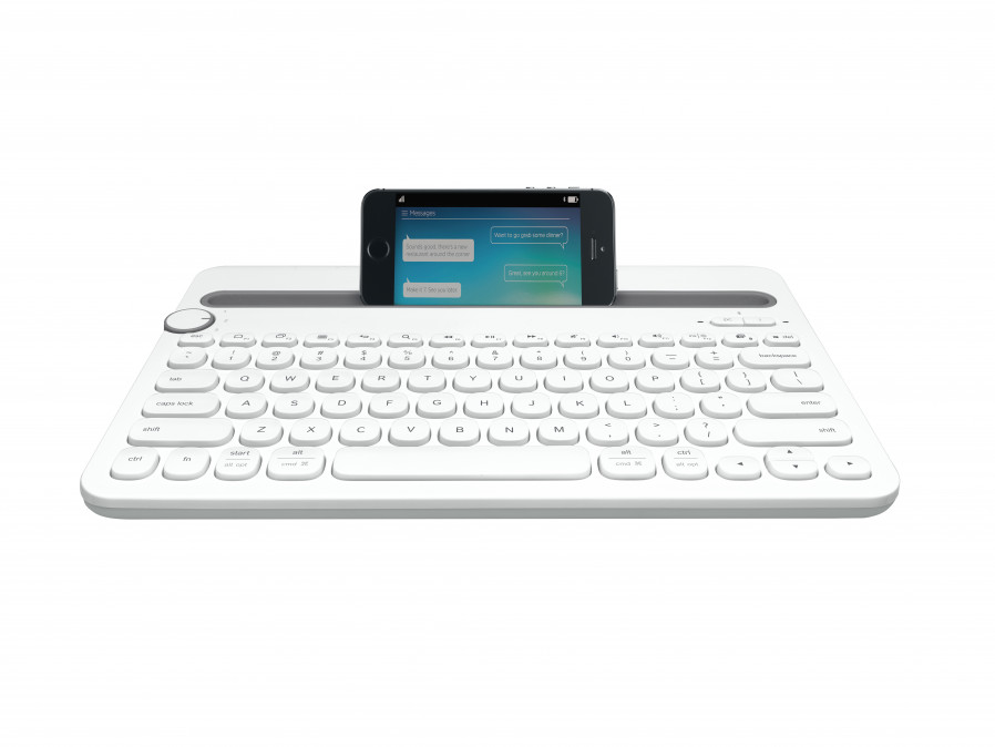 Logitech K480 Multi-device fehér Bluetooth US billentyűzet PC