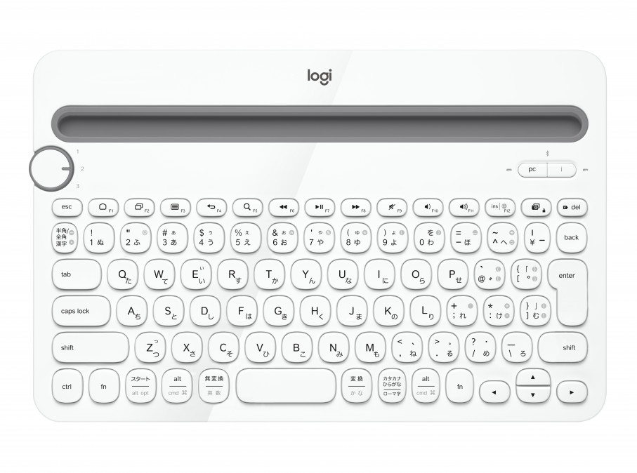 Logitech K480 Multi-device fehér Bluetooth US billentyűzet PC