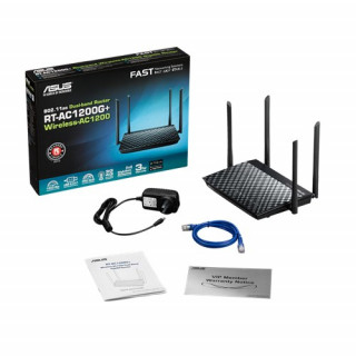 Asus RT-AC1200G+ AC1200 Mbps Dual-band USB 2.0 gigabit 4 antennás Wi-Fi router PC