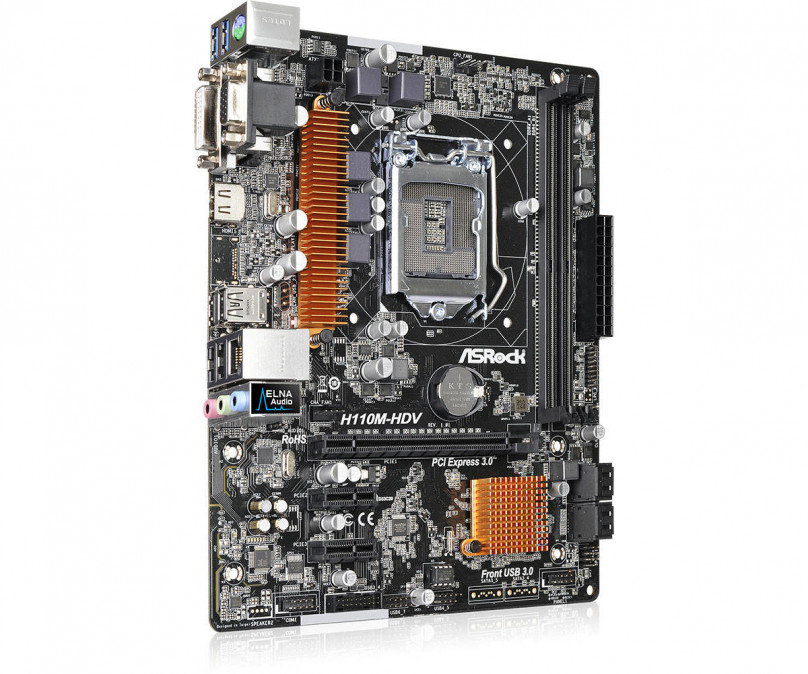 ASRock H110M-HDV Intel H110 LGA1151 mATX alaplap PC