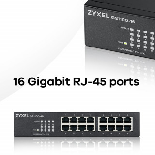 ZyXEL GS1100-16 16port 10/100/1000Mbps LAN switch PC