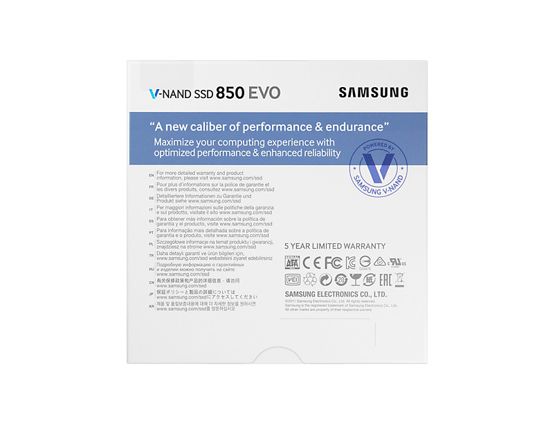 Samsung 250GB SATA3 2,5" 850 EVO Basic (MZ-75E250B/EU) SSD PC