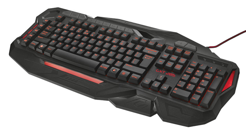 Trust GXT 285 Advanced USB fekete ENG gamer billentyűzet PC