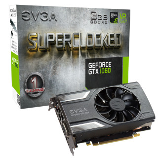 EVGA GeForce GTX1060 3GB GDDR5 SC Gaming 03G-P4-6162-KR PC