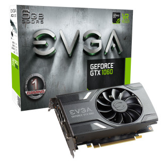 EVGA GeForce GTX1060 6GB GDDR5 Gaming 06G-P4-6161-KR PC