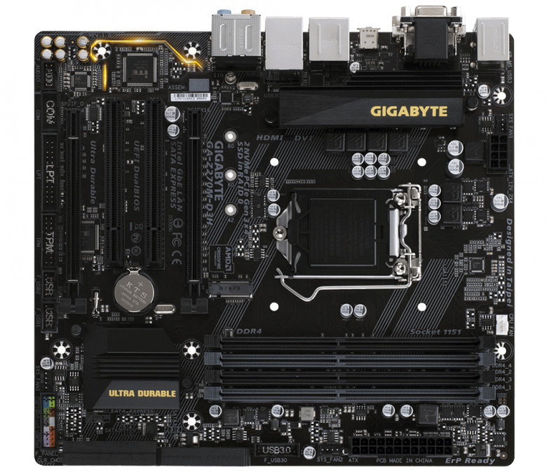 GIGABYTE 1151 GA-Z270M-D3H PC