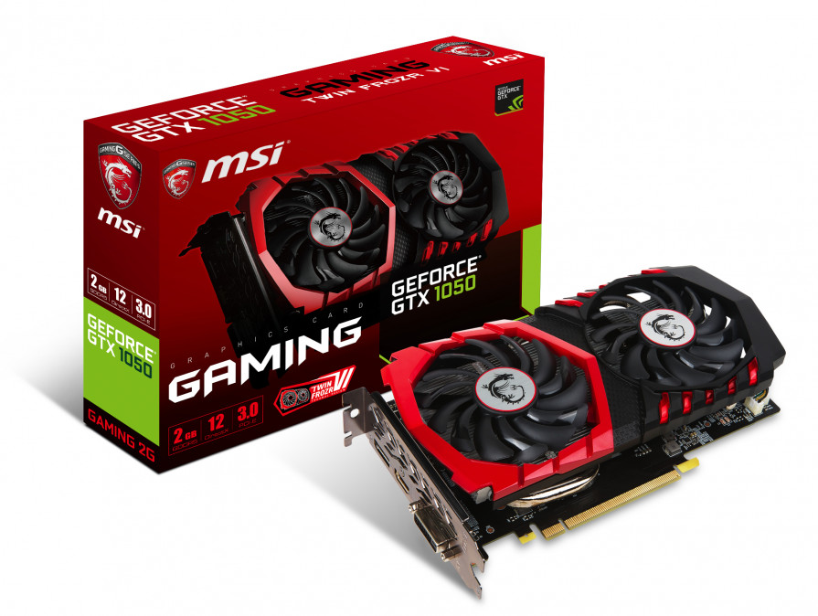 MSI GeForce GTX1050 Gaming 2GB GDDR5 (GTX1050 GAMING 2G) PC
