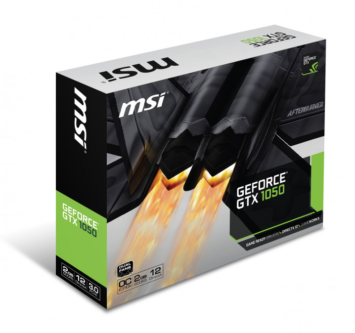 MSI GeForce GTX1050 2GT OC 2GB GDDR5 (V809-2286R) PC
