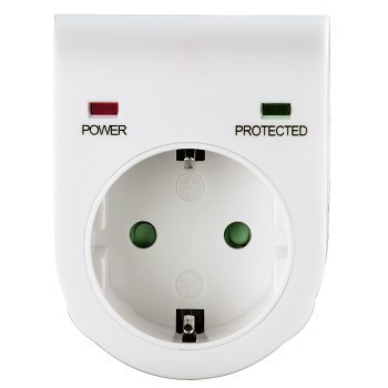 Hálózati Túlfeszültség Vedő Adapter, Fehér 47771 PC