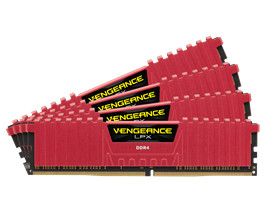 Corsair DDR4 2400 8GB Vengeance LPX CL14 KIT (2x4GB) Piros (CMK8GX4M2A2400C14R) PC