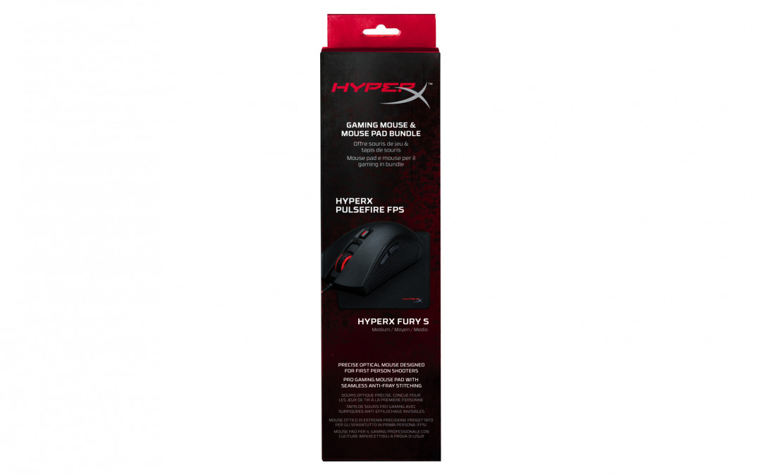 HyperX Pulsefire + FURY S Pro Gaming Mousepad (M) Bundle HXK-DM01 PC
