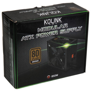 Kolink KL-850M 850W 12cm ATX BOX 80+ Bronz Moduláris Tápegység PC