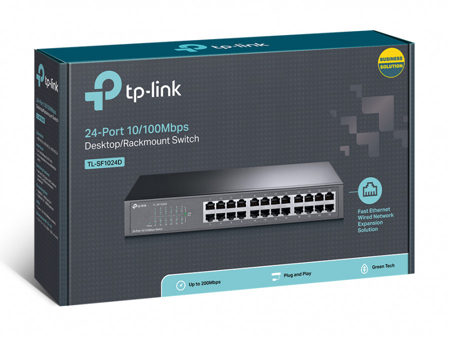 TP-LINK TL-SF1024D  24port switch metal PC