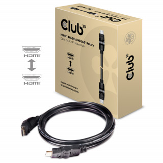 CLUB3D HDMI 2.0 - HDMI 2.0 UHD 2m 360° forgó kábel PC