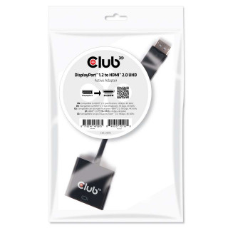 CLUB3D Displayport 1.2 - HDMI 2.0 UHD active adapter PC