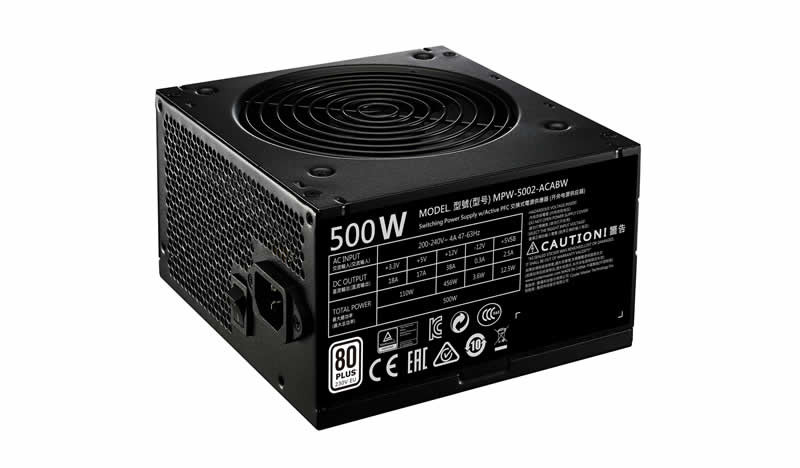 Cooler Master MWE 500W 12cm ventillátorral OEM tápegység PC