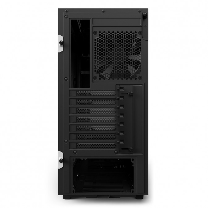 NZXT H500 Fekete-Fehér (Táp nélküli) ablakos ATX ház PC