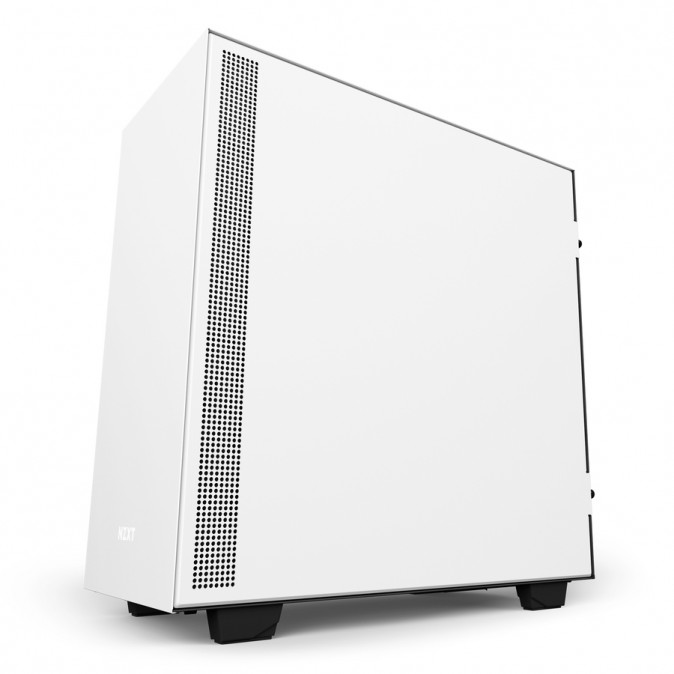 NZXT H500 Fekete-Fehér (Táp nélküli) ablakos ATX ház PC