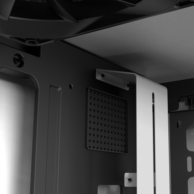 NZXT H500I Fekete-Fehér (Táp nélküli) ablakos ATX ház PC