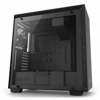 NZXT H700 Fekete (Táp nélküli) ablakos ATX ház PC