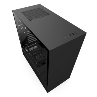 NZXT H500 Fekete (Táp nélküli) ablakos ATX ház PC