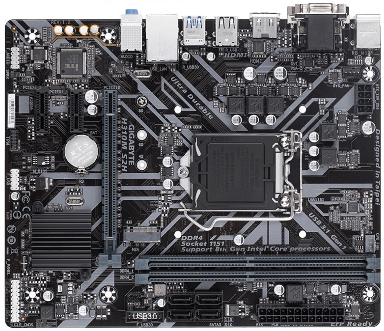 Gigabyte H310M-S2H Intel H310 LGA1151 mATX alaplap PC