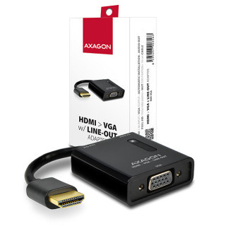 Axagon RVH-VGA HDMI - VGA + audio out adapter PC