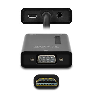 Axagon RVH-VGA HDMI - VGA + audio out adapter PC