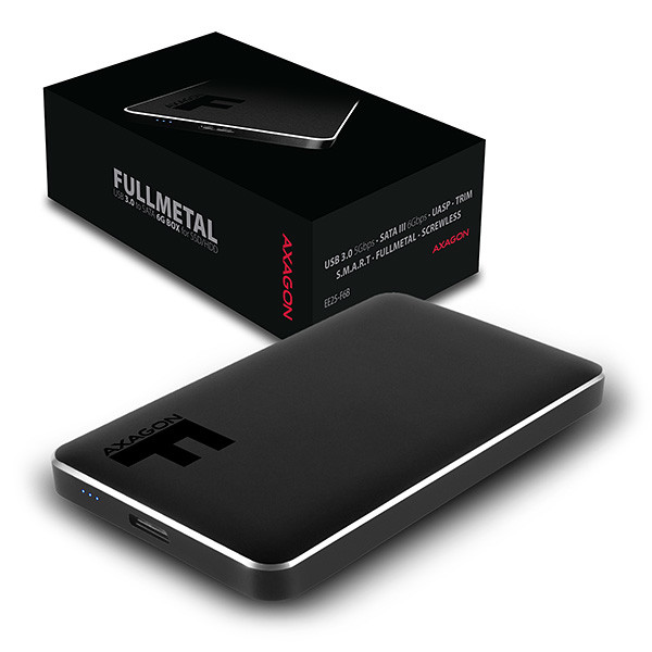 Axagon ADSA-1S6 USB 3.0 szürke külső SATA3 HDD/SSD ház PC