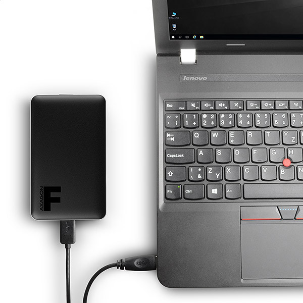 Axagon ADSA-1S6 USB 3.0 szürke külső SATA3 HDD/SSD ház PC