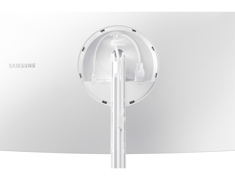 Samsung 27" C27H711QEU QLED WQHD HDMI Mini-Display port ívelt kijelzős fehér-ezüst monitor PC