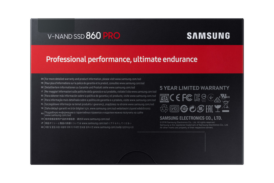 Samsung 512GB SATA3 2.5" 860 PRO Basic (MZ-76P512B/EU) SSD PC