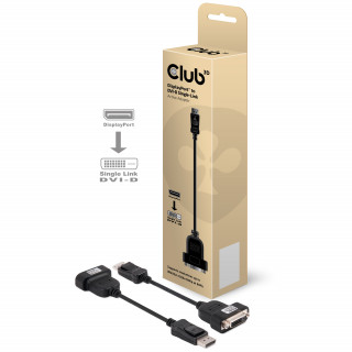 CLUB3D Displayport - DVI-D Single-Link active adapter PC
