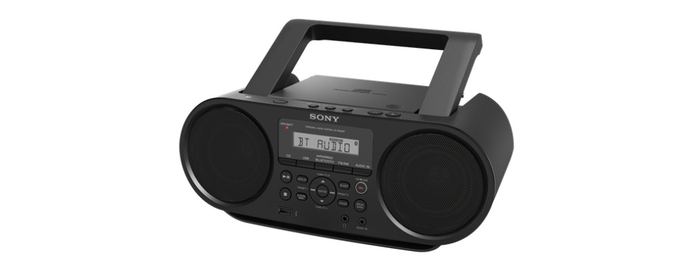 Sony ZSRS60BT.CET hordozható Bluetooth fekete CD rádió Audio