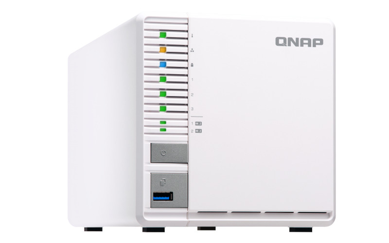 3-Bay NAS, Intel Celeron J1800 2-core 2.41GHz, up to 2.58GHz, 2GB DDR3L SODIMM R PC