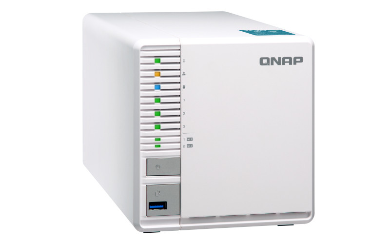 3-Bay NAS, Intel Celeron J1800 2-core 2.41GHz, up to 2.58GHz, 2GB DDR3L SODIMM R PC