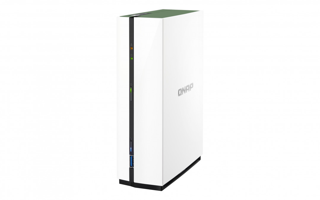 1-bay NAS, ARM Quad-core 1.4GHz, 1GB DDR4 RAM, 3.5" SATA HDDs, 1xUSB3.0, 2xUSB2. PC