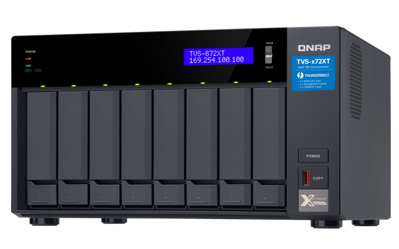 8-Bay NAS, Intel core i5-8400T 6-core 1.7 GHz Processor(max 3.3GHz), 16GB DDR4 R PC
