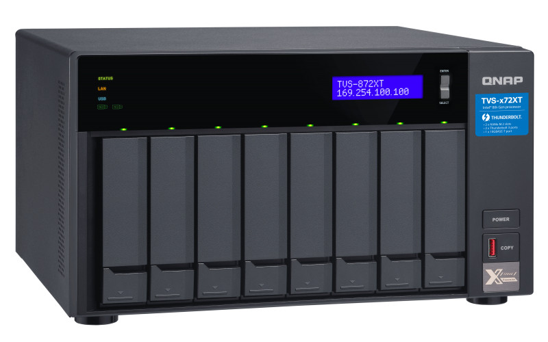 8-Bay NAS, Intel core i5-8400T 6-core 1.7 GHz Processor(max 3.3GHz), 16GB DDR4 R PC