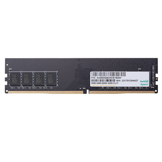 Apacer 8GB DDR4 DIMM 2666Mhz/CL19/(1024x8) 1R Desktop memória PC
